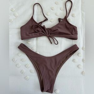 shein brown bikini